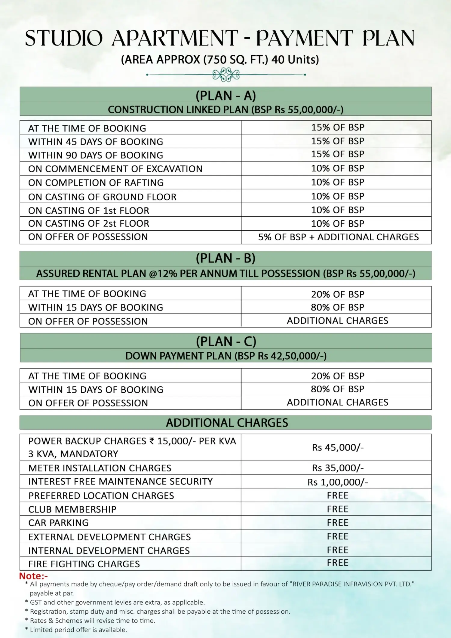 Payment Plan
